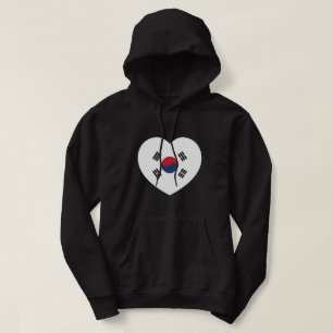 Moletom Bandeira da Coreia do Sul Coração