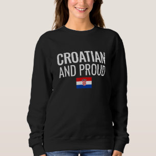 Moletom Bandeira da Croácia Croata e Orgulhosa