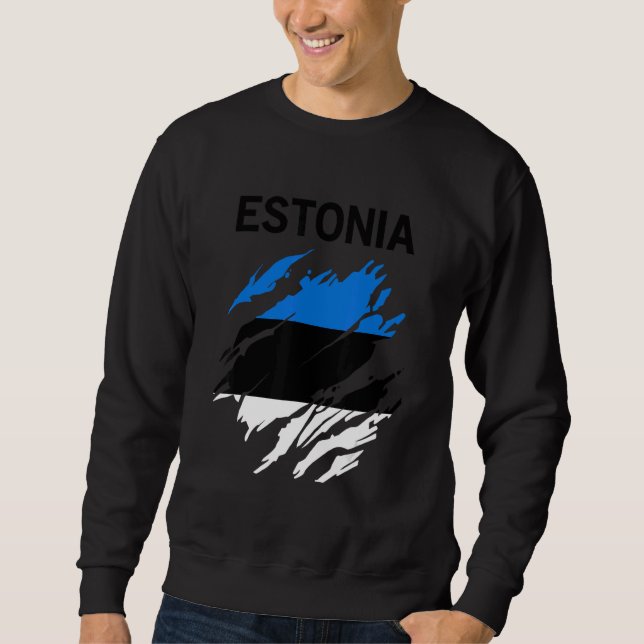 Moletom Bandeira da Estônia (Frente)