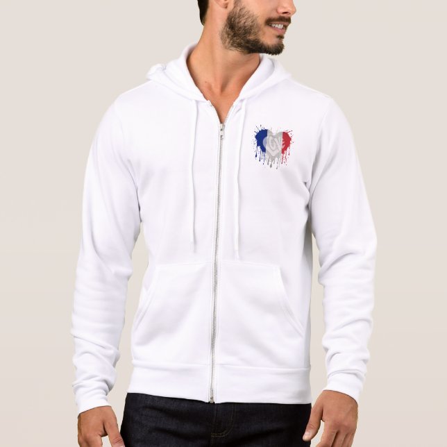 Moletom Bandeira da França Amor (Frente)