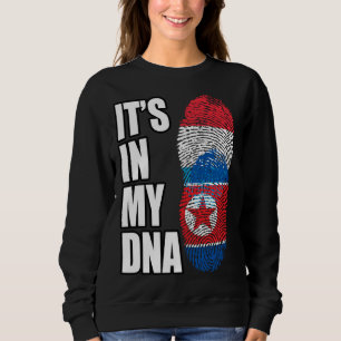 Moletom Bandeira da Herança de DNA Misto do Luxemburgo e d
