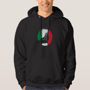 Moletom Bandeira da Itália Italia Sinal de Mão Italiano Si
