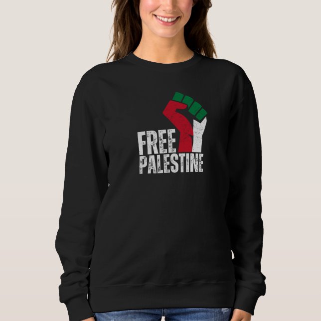 Moletom Bandeira da Palestina Livre - Liberdade para a Pal (Frente)