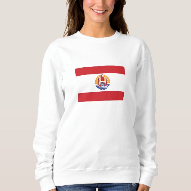 Moletom Bandeira da Polinésia Francesa (Frente)