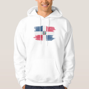 Moletom Bandeira da República Dominicana com pincel traçad