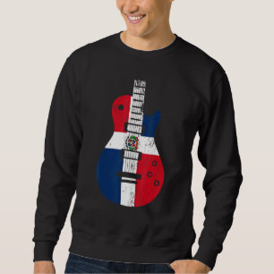 Moletom Bandeira da República Dominicana Guitarra Músico V