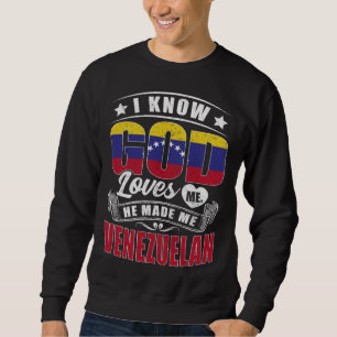 Moletom Bandeira da Venezuela Deus Me Ama Venezuelanos