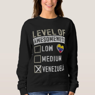 Moletom Bandeira da Venezuela Venezuelanos Nível de Incrív