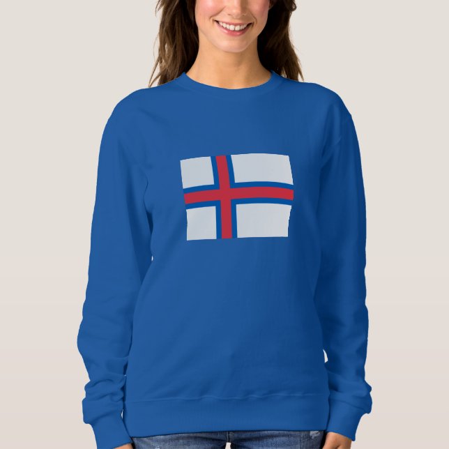Moletom Bandeira das Ilhas Faroé (Frente)
