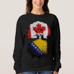 Moletom Bandeira das Raízes da Árvore do Canadá na Bósnia-