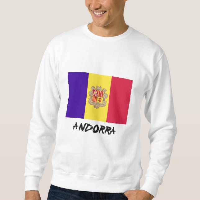 Moletom Bandeira de Andorra (Frente)