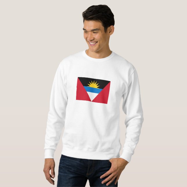 Moletom Bandeira de Antígua e Barbuda Patriótica (Frente Completa)