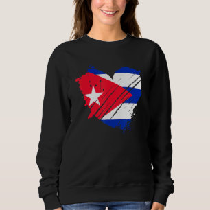 Moletom Bandeira de Cuba Eu Amo Cuba Está No Meu Dna Para