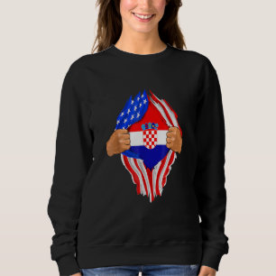 Moletom Bandeira de Dentro de Sangue Croata