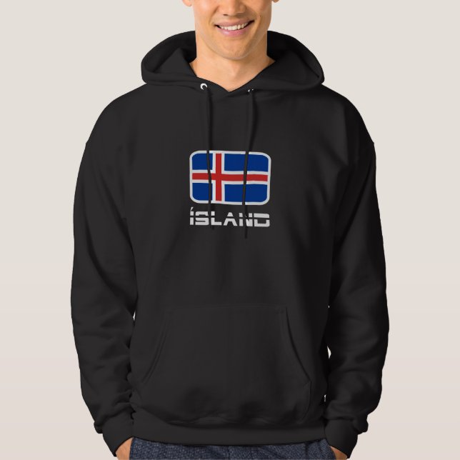 Moletom Bandeira de Ísland (Frente)