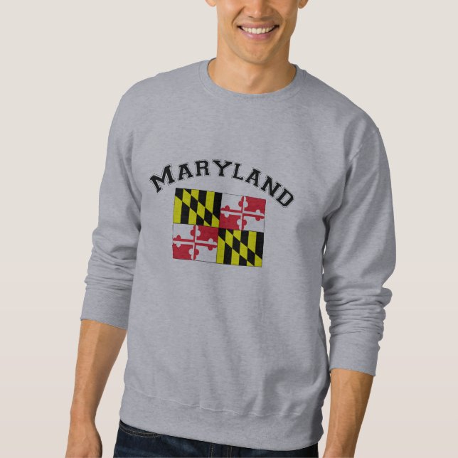Moletom Bandeira de Maryland (Frente)