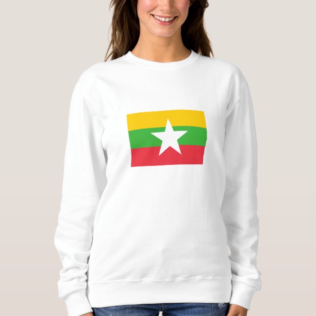 Moletom Bandeira de Myanmar (Frente)