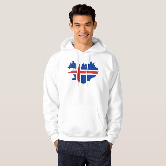 Moletom Bandeira de país de Islândia (Frente Completa)