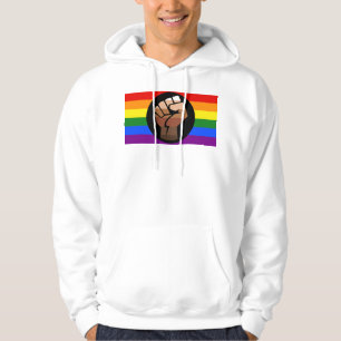 Moletom Bandeira de pessoas queer do SlipperyJoe punho erg