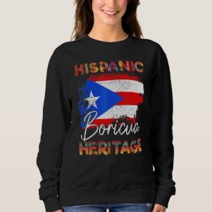 Moletom Bandeira de Porto Rico Herança Hispânica Boricua P