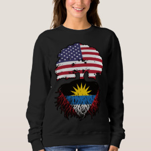 Moletom Bandeira de Raízes de Árvore Antigua Antiguada Ame