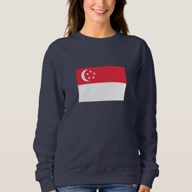 Moletom Bandeira de Singapura (Frente)