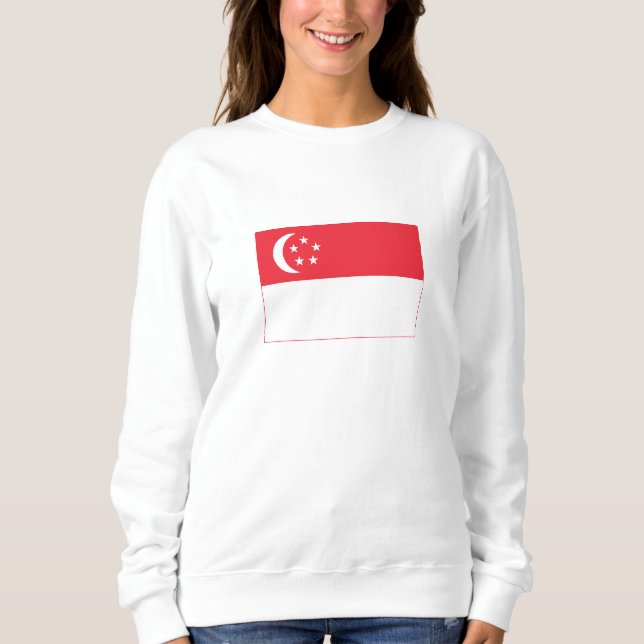 Moletom Bandeira de Singapura (Frente)