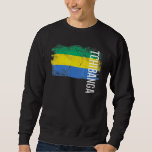 Moletom Bandeira De Tchibanga Gabão Para Homens Gaboneses 