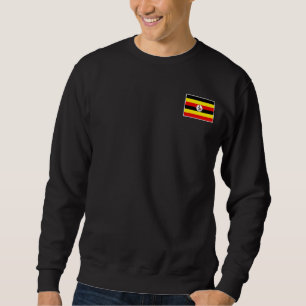 Moletom Bandeira de Uganda com Vintage em Uganda - Cores N