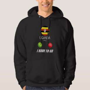 Moletom Bandeira de Uganda Souvenir Uganda Está Chamando E