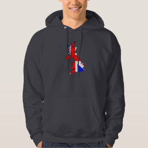 Moletom Bandeira de Union Jack e Hoodie dos homens