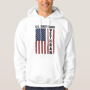 Moletom Bandeira de Veterano da Guarda Costeira Design Vet