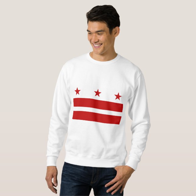 Moletom bandeira de Washington DC (Frente Completa)