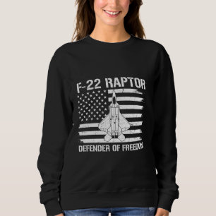 Moletom Bandeira Defensora da Liberdade F-22 Raptor Caça E