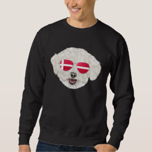 Moletom Bandeira Dinamarquesa Bichons Frise Cão Dinamarca 