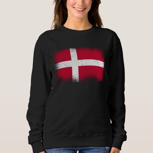 Moletom Bandeira Dinamarquesa Dinamarca (Frente)
