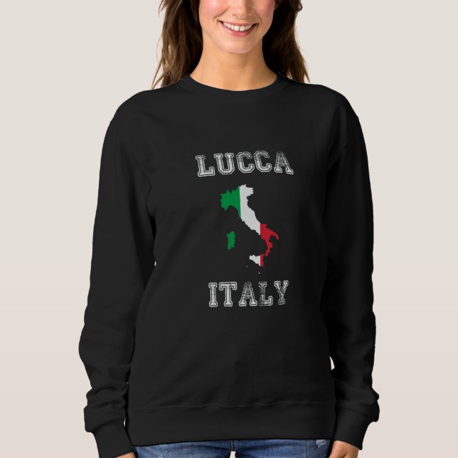 Moletom Bandeira Distinta da Itália Lucca Orgulho (Frente)