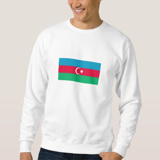 Moletom Bandeira do Azerbaijão Patriótico (Frente)