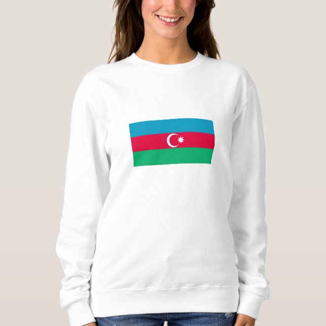 Moletom Bandeira do Azerbaijão Patriótico (Frente)