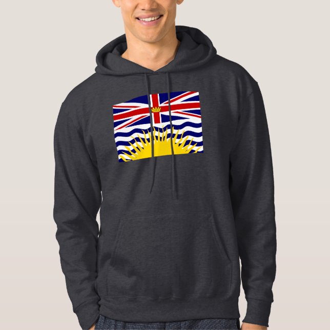 Moletom Bandeira do Columbia Britânica de Canadá (Frente)