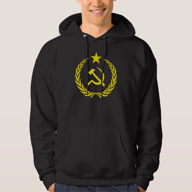 Moletom Bandeira do comunista da guerra fria do Hoodie (Frente)