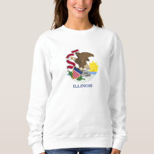 Moletom Bandeira do Estado de Illinois