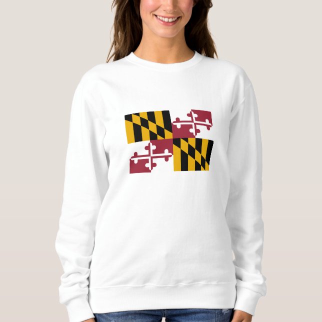 Moletom Bandeira do Estado de Maryland (Frente)