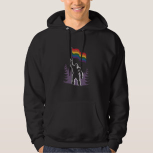 Moletom Bandeira do Novo Orgulho Progressivo LGBTQ Bigfoot