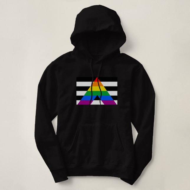 Moletom Bandeira do Orgulho Aliado (Frente do Design)