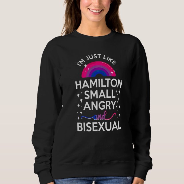 Moletom Bandeira do Orgulho Bi Bissexual, sou como Hamilto (Frente)