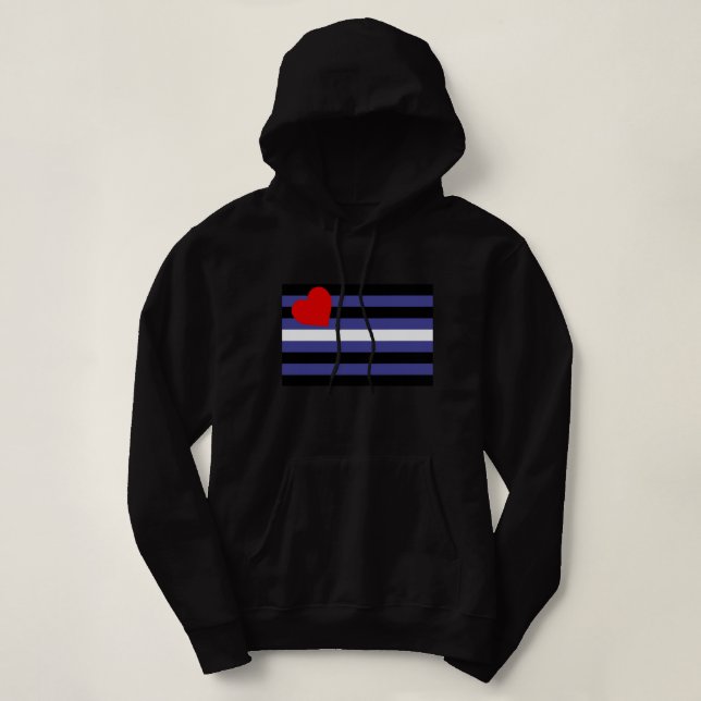Moletom Bandeira do Orgulho de Couro (Frente do Design)
