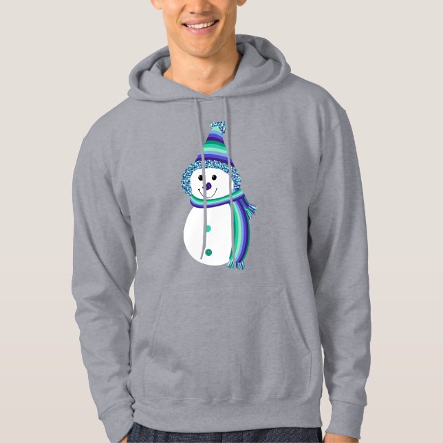 Moletom Bandeira do Orgulho dos Homens Snowman Snowman (Frente)