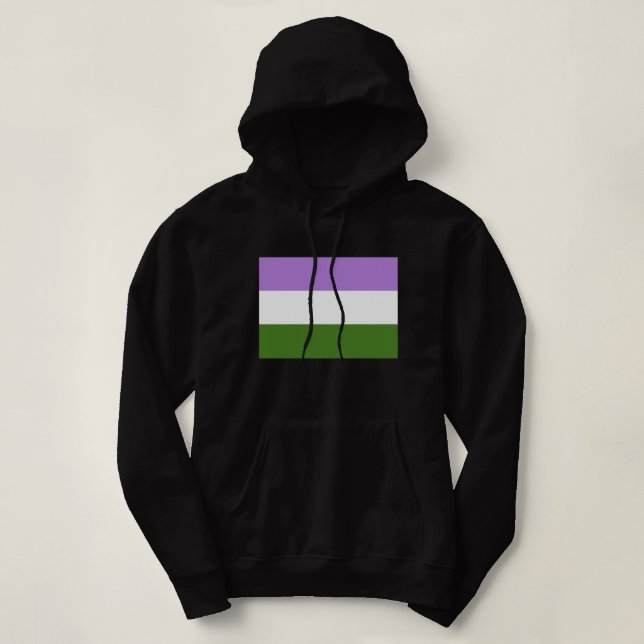 Moletom Bandeira do Orgulho Genderqueer (Frente do Design)