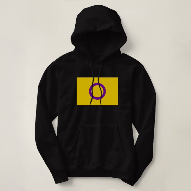 Moletom Bandeira do Orgulho Intersexo (Frente do Design)